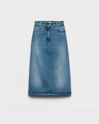 Falda acampanada de denim