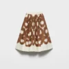 Falda de lona estampada
