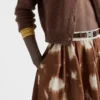 Falda de lona estampada