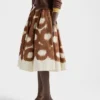 Falda de lona estampada