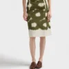 Falda de lona estampada