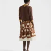 Falda de lona estampada