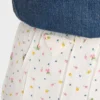 Falda de pongé con estampado floral Falda de pongé con estampado floral