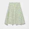 Falda de Re-Nylon con estampado floral completo Falda de Re-Nylon con estampado floral completo