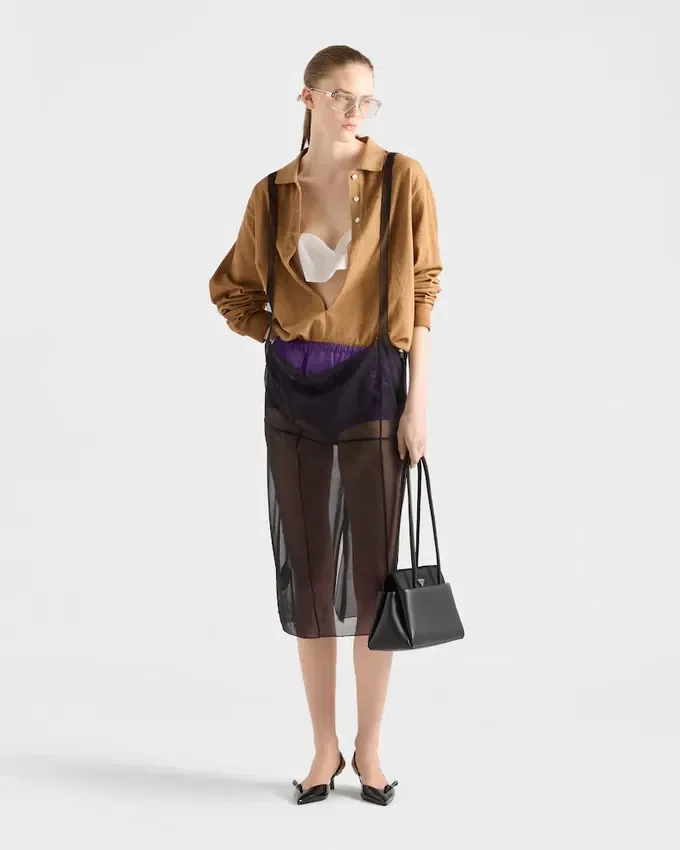Falda midi Cigaline con tirantes Falda midi Cigaline con tirantes