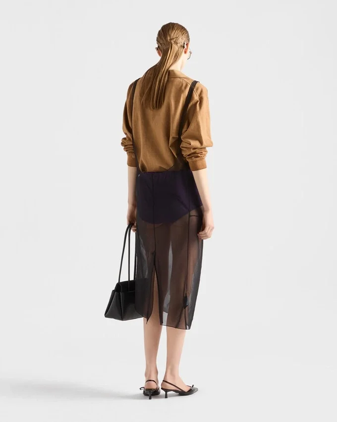 Falda midi Cigaline con tirantes Falda midi Cigaline con tirantes