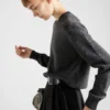 Falda midi circular de chino