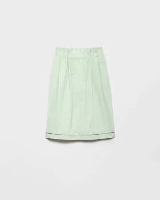 Falda midi de algodón