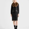 Falda midi de doble tweed Falda midi de doble tweed