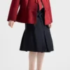 Falda midi de lana Chevron Falda midi de lana Chevron