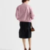 Falda midi de lana Chevron Falda midi de lana Chevron