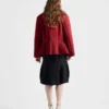 Falda midi de lana Chevron Falda midi de lana Chevron