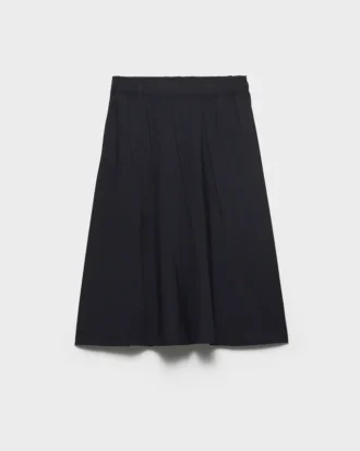 Falda midi de lana ligera