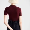 Falda midi de punto de lana Falda midi de punto de lana