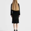 Falda midi de terciopelo Falda midi de terciopelo