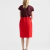 Falda midi Natta melange Falda midi Natta melange