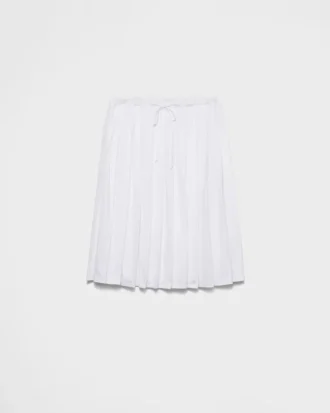 Falda plisada de jersey