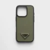 Funda de cuero Saffiano para iPhone 16 Pro Funda de cuero Saffiano para iPhone 16 Pro