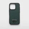 Funda de cuero Saffiano para iPhone 16 Pro Funda de cuero Saffiano para iPhone 16 Pro
