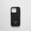 Funda de piel Saffiano para iPhone 16 Pro Funda de piel Saffiano para iPhone 16 Pro