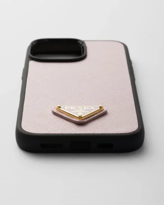 Funda de piel Saffiano para iPhone 16 Pro Max