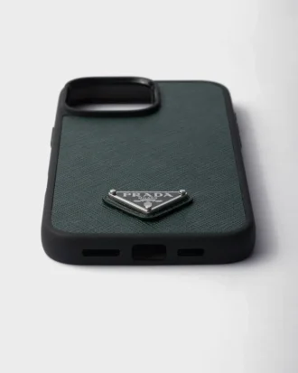 Funda de piel Saffiano para iPhone 16 Pro Max
