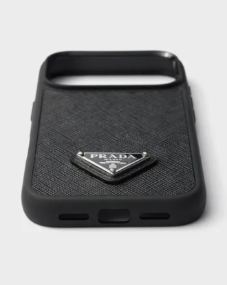Funda de piel Saffiano para iPhone 17 Pro