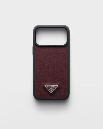 Funda de piel Saffiano para iPhone 17 Pro Max