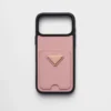Funda de piel Saffiano para iPhone 17 Pro Max Funda de piel Saffiano para iPhone 17 Pro Max