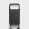 Funda de piel Saffiano para iPhone 17 Pro Max con correa de hombro Funda de piel Saffiano para iPhone 17 Pro Max con correa de hombro