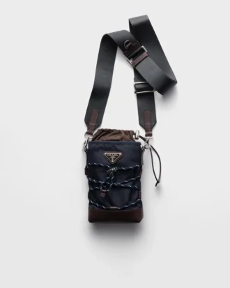 Funda para smartphone Prada Speedrock de Re-Nylon y cuero