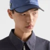 Gorra de béisbol de Re-Nylon y cuero Gorra de béisbol de Re-Nylon y cuero