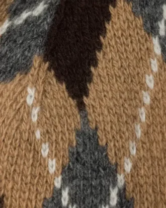 Gorro de punto con diseño Argyle