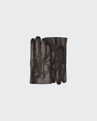 Guantes de cuero y cachemira