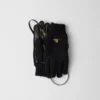 Guantes de lana y piel napa Guantes de lana y piel napa