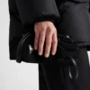 Guantes de lana y piel napa Guantes de lana y piel napa