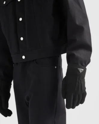 Guantes de piel de oveja de gamuza