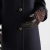 Guantes de piel napa y punto melange Guantes de piel napa y punto melange