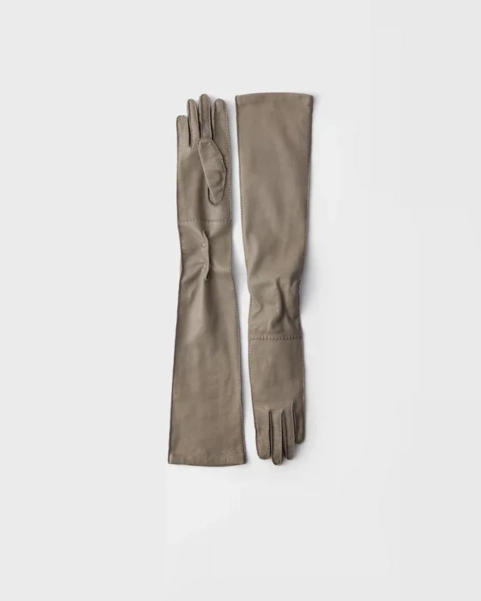 Guantes largos de cuero Guantes largos de cuero