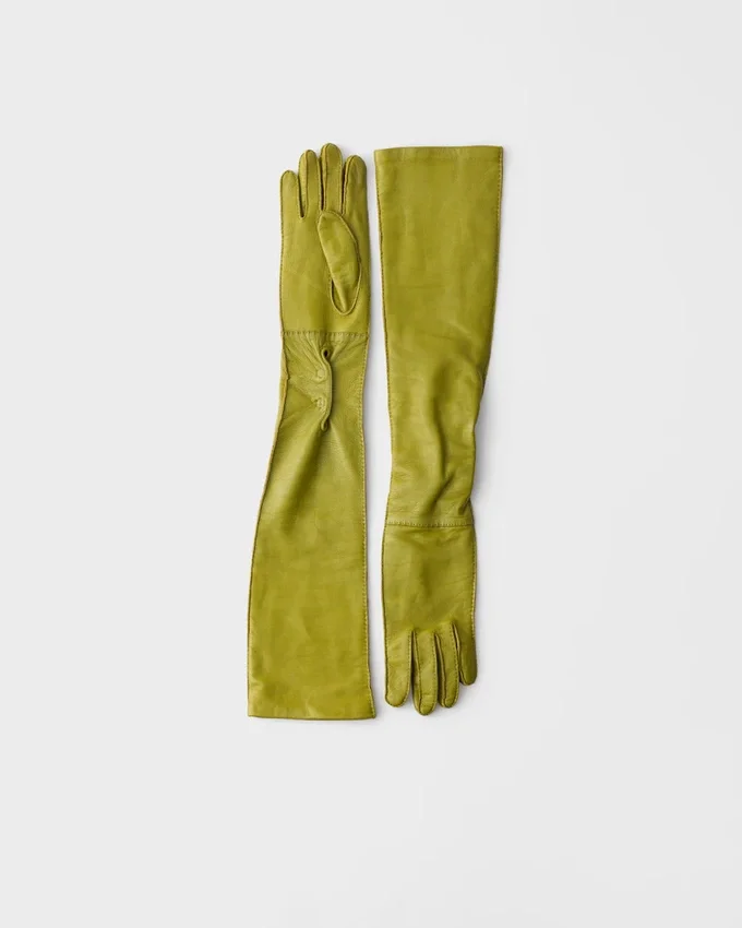 Guantes largos de cuero Guantes largos de cuero