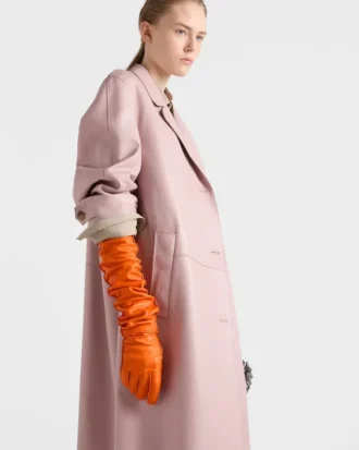 Guantes largos de cuero