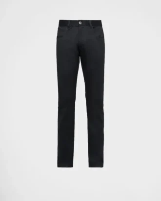 Jeans de drill elástico de cinco bolsillos