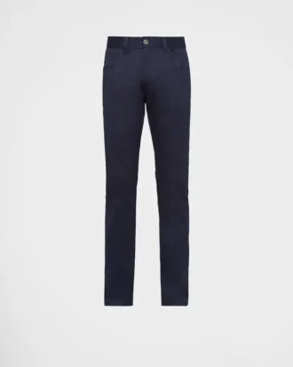Jeans de drill elástico de cinco bolsillos
