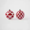 Juego de adornos navideños de vidrio Juego de adornos navideños de vidrio