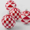 Juego de adornos navideños de vidrio Juego de adornos navideños de vidrio