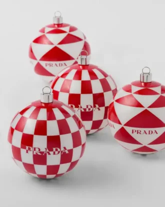Juego de adornos navideños de vidrio