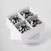 Juego de adornos navideños de vidrio Juego de adornos navideños de vidrio