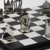 Juego de ajedrez de cuero Saffiano Juego de ajedrez de cuero Saffiano