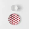 Juego de cuatro tazas de espresso de porcelana – Vienna Red