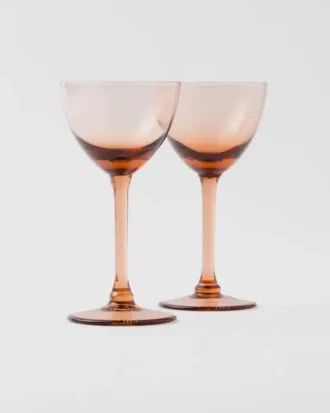 Juego de dos copas de cóctel de cristal – Nueva York